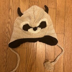 Little Boys Raccoon Knit Hat